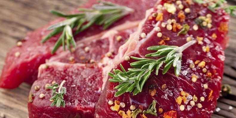 اللحوم الحمراء في النظام الغذائي للرجل لها تأثير مفيد على الانتصاب